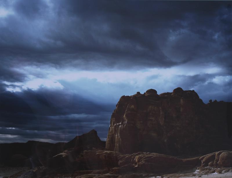 Neil Folberg (b. 1950) California: JEBEL ZAKUF, 1982, Cibachrome, signed, titled and numbered 31/55 in pencil on verso, 15 ¾ x 19 ¾”. Gallery Retail $1250