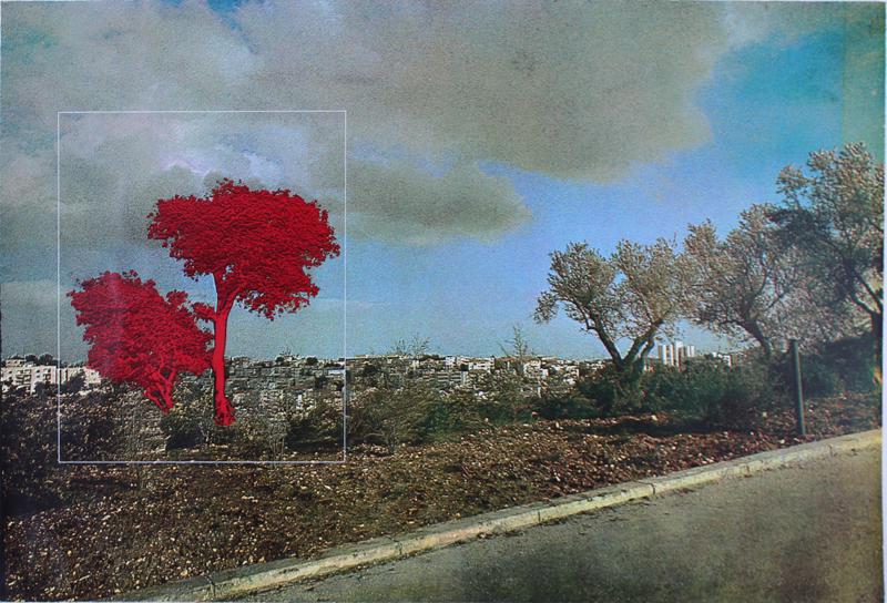 Menashe Kadishman (1932-2015) Israel: JERUSALEM, color screenprint, signed in pencil, numbered 60/70, sheet 24 x 36”. Gallery Retail $500