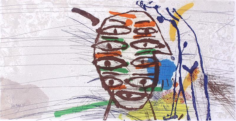 Leo Ray (b. 1950) Lithuania/ Israel: UNTITLED, 1996, color etching, signed in pencil numbered 26/30, image 11 ½ x 23 ½”, sheet 23 ¾ x 31 ½”. Gallery Retail $425