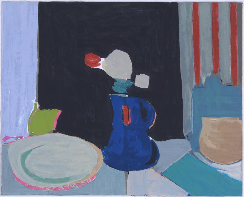 Samuel Tepler (1918-1998) Israel: IL FONDO NERO, color screenprint, signed in pencil, numbered 99/275, image 14 ¼ x 17 ¾”, sheet 20 ½ x 22 ¼”. Gallery Retail $250