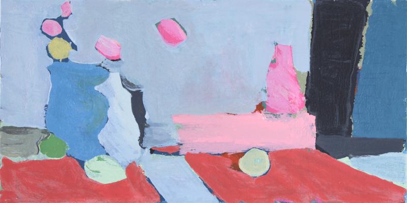 Samuel Tepler (1918-1998) Israel: STILL LIFE IN RED, color screenprint, signed in pencil, numbered 257/275, image 14 ½ x 29”, sheet 17 ¾ x 31 ½”. Gallery Retail $450