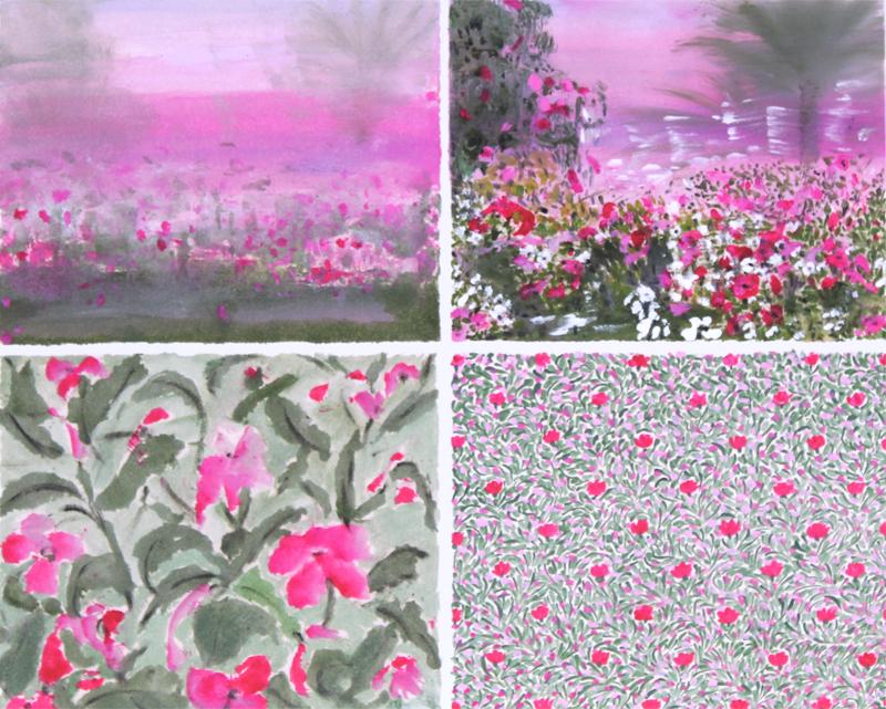 Farideh Golbahar (b. 1942) Israeli: NO BED OF ROSES I, color giclee, signed in pencil, numbered 13/75, sheet 12 ¼ x 15”. Gallery Retail $225