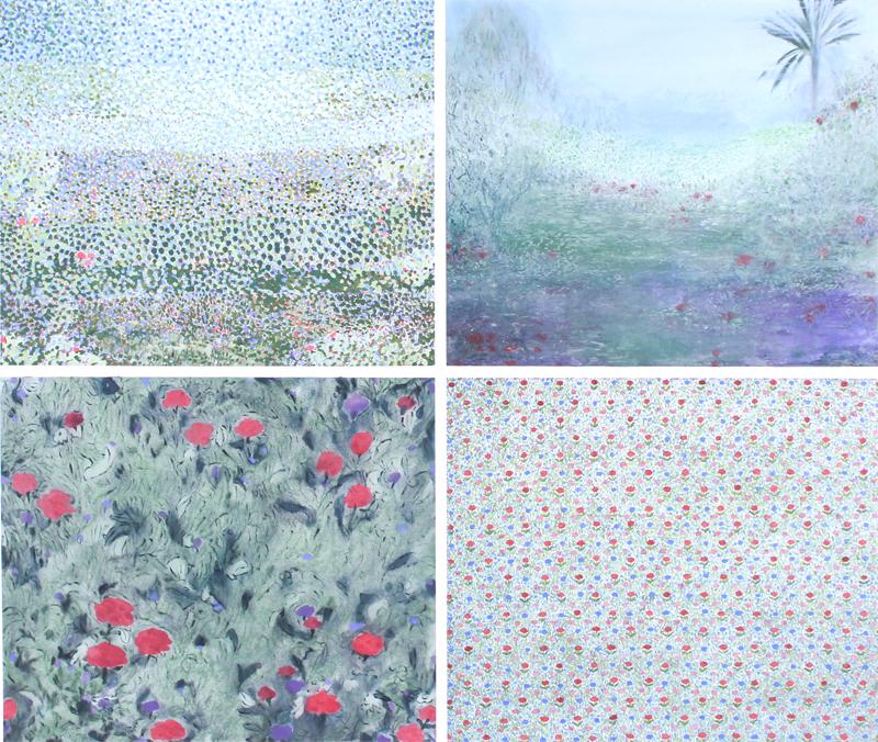 Farideh Golbahar (b. 1942) Israeli: ABOUT LANDSCAPE I, color giclee, signed in pencil, numbered 5/150, sheet 23 ½ x 27”. Gallery Retail $250