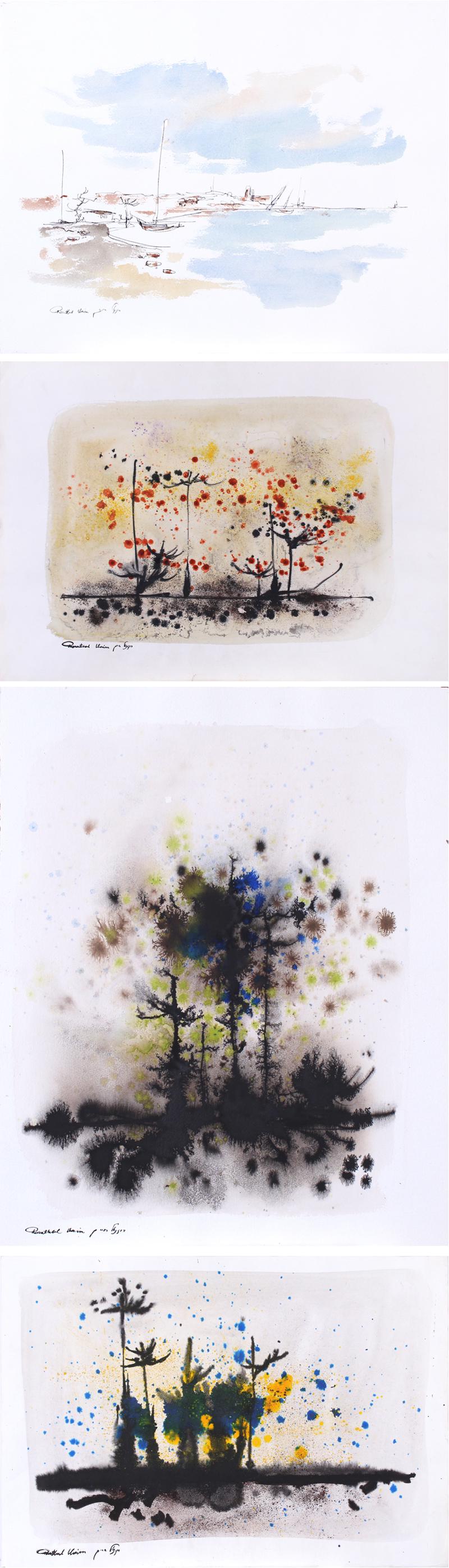 Chaim Rosenthal  (b. 1938) Romania/ Israel  (four) (1 of 9)