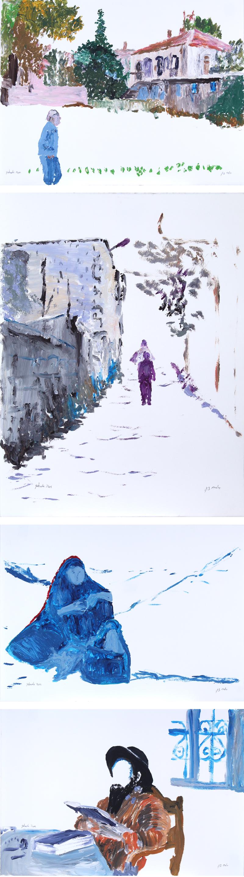 Yehuda Zion  (20 th  Century) Israeli  (four) (1 of 9)