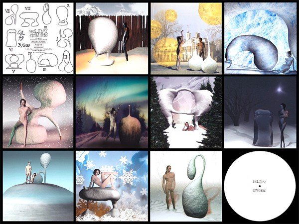 Charles Long (b. 1950) American, with Ana Wolovick: HOLIDAY SITUATIONS, 1999, in collaboration with Ana Wolovick & Mark Mothersbaugh, the portfolio of 10 Fuji crystal archive type C prints, signed and dated in marker by Charles Long on colophon page, w