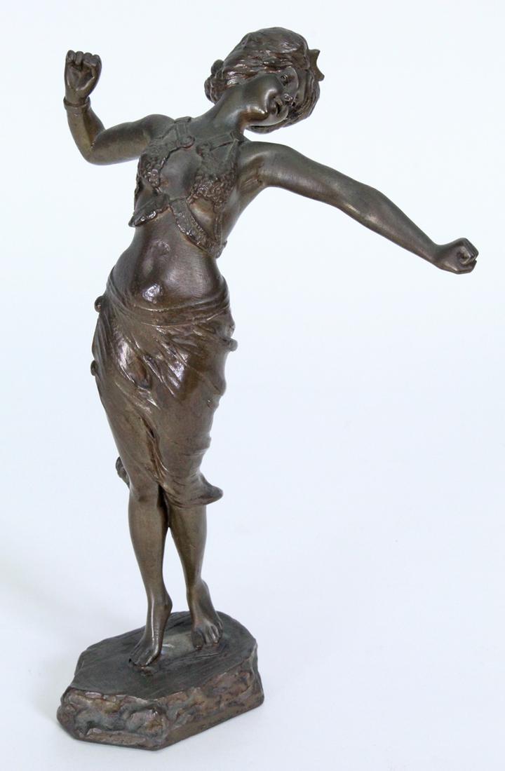 Philip E. Hamburger (1890-1914) German: JEUNE DANSEUSE, cast bronze sculpture, signed, 9 x 6 x 4”. From a private collection Westside Los Angeles & Chicago.