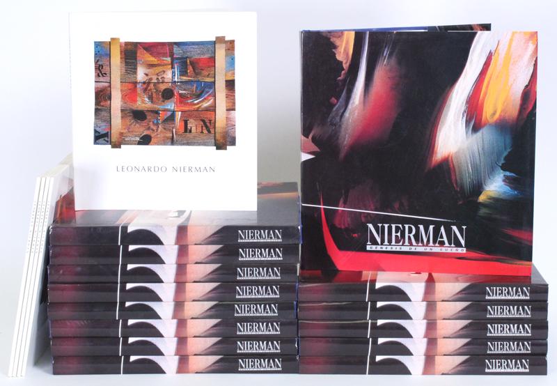 Leonardo Nierman Books (nineteen): NIERMAN GENESIS DE UN SUENO, 1996, fourteen hardbound books, Exhibition Raisonne from Museo Universitario Contemporaneo De Arte, each signed and dated 1997 in pen; together with five of the same softb