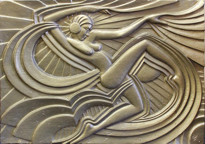 Art Deco Style sculpture (1 of 2)