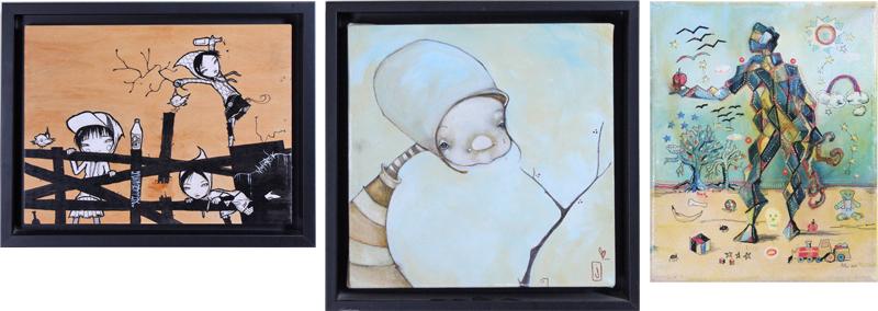Contemporary Artists signed: “2H”; “J”; RHL (three) (1 of 7)