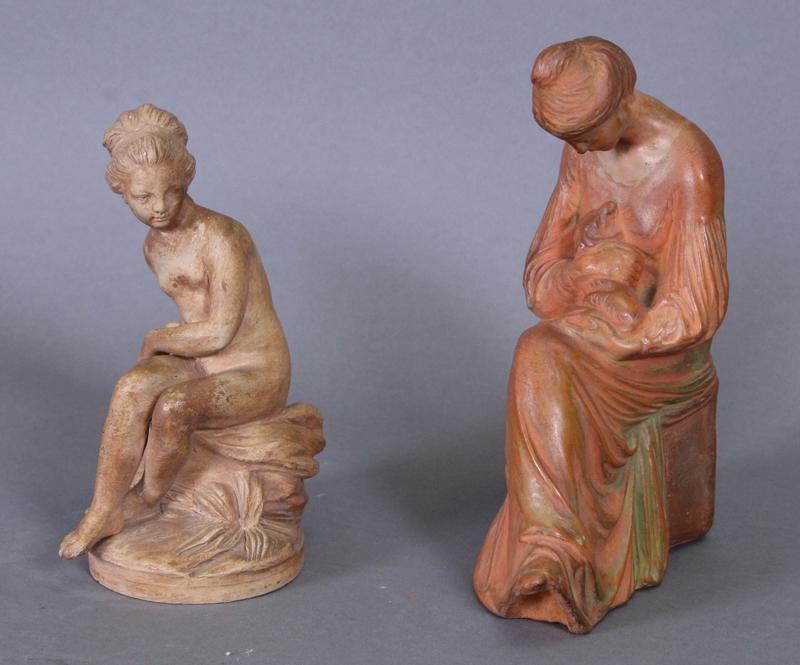 Decorative Arts: Terra Cotta Figures (two) (1 of 10)