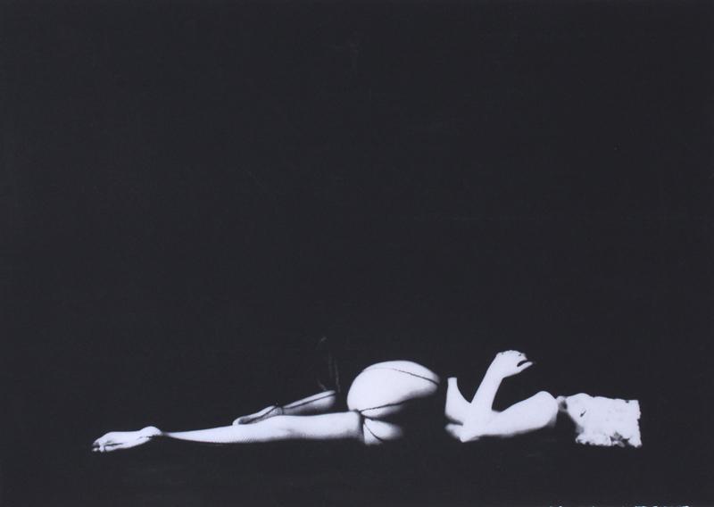 Milton Greene (1922-1985) New York: MARILYN MONROE LEG UP from The Black Sitting, screenprint, signed and numbered 61/300 in pencil, published by Circle Gallery with blind stamp lower left, sheet 35 x 46”.