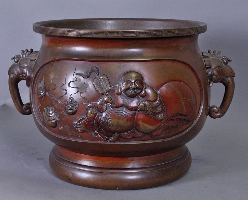 Japanese Bronze Jardiniere (1 of 5)