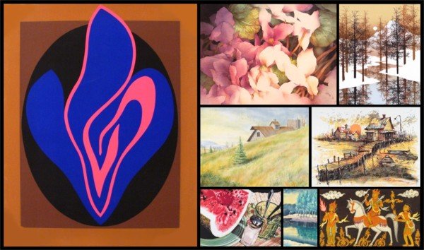 Contemporary Collection including Jack Youngerman (: VARIOUS, thirty-three prints and watercolors with various scenes, artists include Jack Youngerman, Robert White, James Hagen, Yesis, Crane, Blake, Colette, Corthouts, Coulish, Mohr, Haasen, Guest, Wal