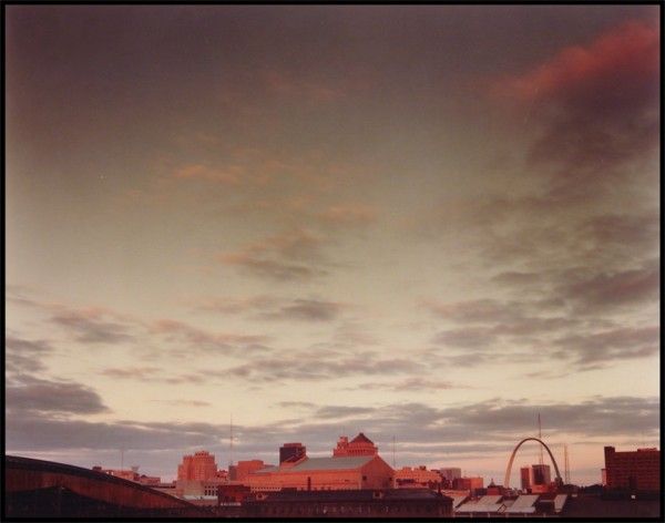 Joel Meyerowitz (b. 1938) American: FROM ROUTE 40 AT 20TH STREET, SAINT LOUIS, 1978, Ektacolor print, signed on verso, from the numbered edition 75, image 15 ¼ x 19 ¼”, full margins.