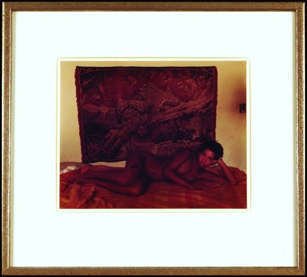 Joel Meyerowitz (b. 1938) American: JUSTINE, 1977, Ektacolor print, signed and inscribed, image 7 ½ x 9 ½”, full margins, framed.