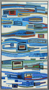 Chase Langford (b. 1960) California: DEL MAR AVIARA I, 2013, oil painting on canvas, signed and dated and titled on verso, 50 x 26”, frame 52 x 28”. Provenance: Four Seasons Hotel, Carlsbad 1997-2010; Park Hyatt Aviara Resort