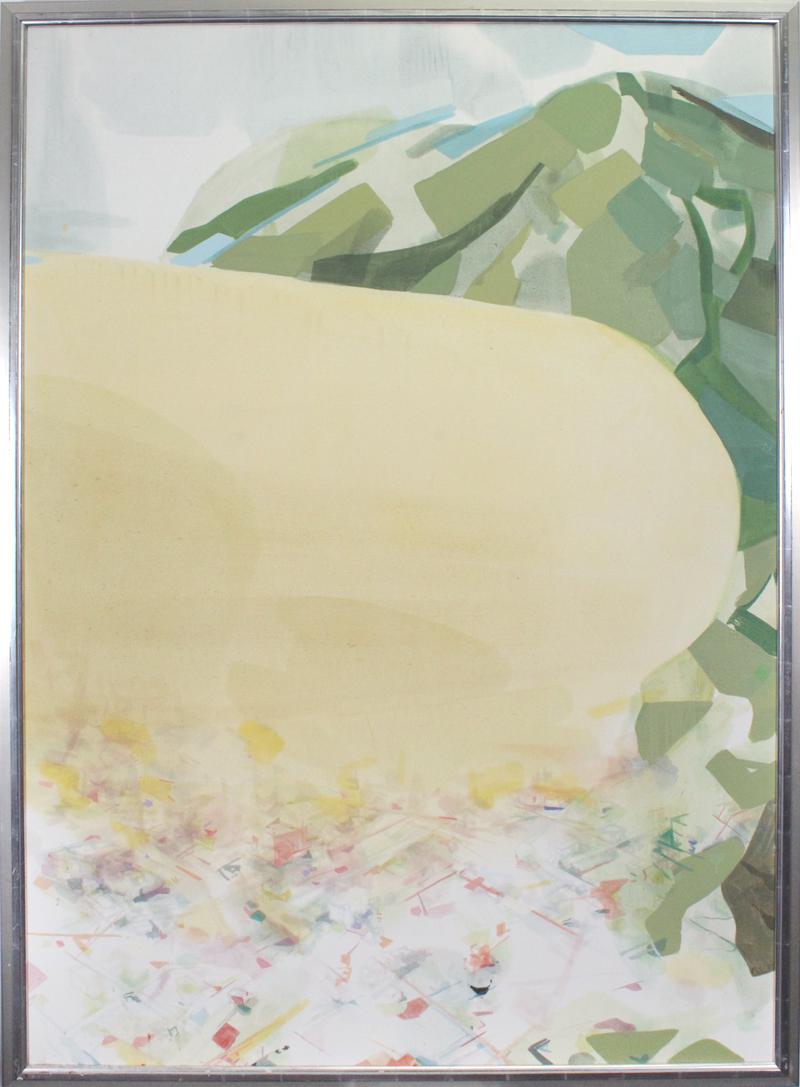 Greg Mocilnikar (b. 1980) California: SMOG, 2008, acrylic painting on canvas, signed and dated and titled on verso, 60 x 42”, frame 62 ½ x 44 ½”. Provenance: Four Seasons Hotel, Carlsbad 1997-2010; Park Hyatt Aviara 