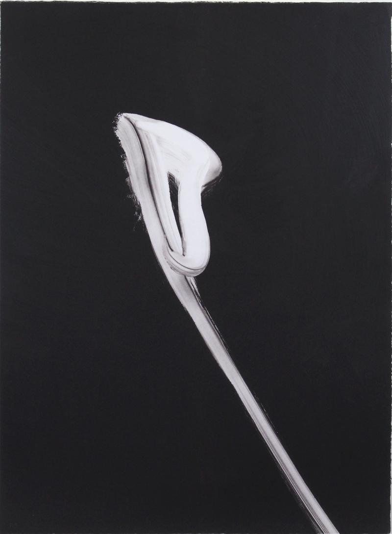 Ann Thornycroft (b. 1944) British California: CALA LILY, 1990, monotype, signed and dated lower right and inscribed F3 in pencil lower left, sheet 30 ½ x 22”, frame 42 x 34”. Provenance: Four Seasons Hotel, Carlsbad 1997-2010; Pa