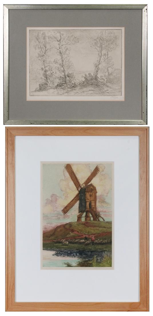 Alphonse Legros (1837-1911) French & others (three) (1 of 8)