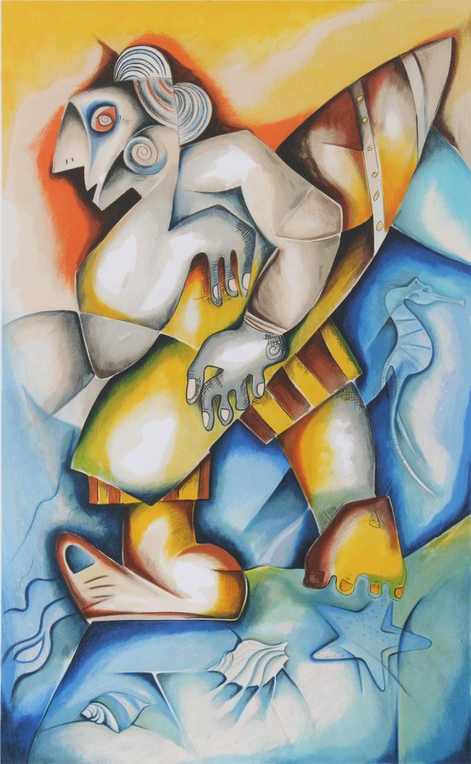 Alexandra Nechita (b. 1985) Romanian American (1 of 3)