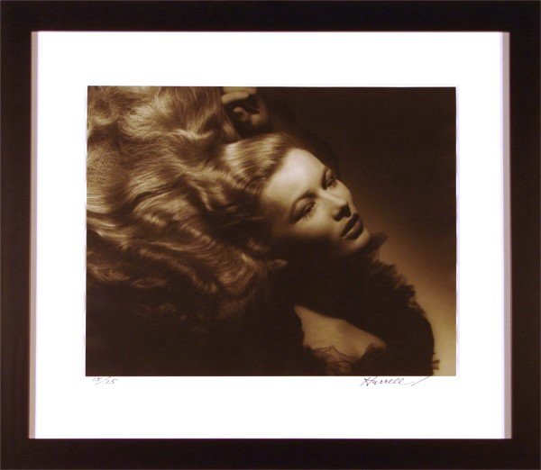 George Hurrell (1904-1992) American: VERONICA LAKE, gelatin silver print, from Hurrell III, signed in ink, from the numbered edition 250, sheet 16 x 20", mild cockling.