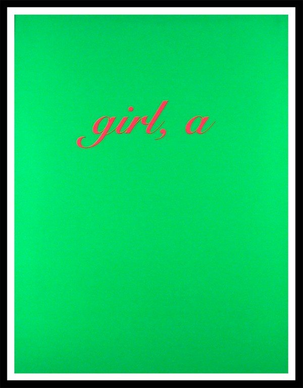 Diana Thater (b. 1962) Californian: GIRL, A, 1996, color iris print, sheet 43 ½ x 33 ¾", printed by Muse X, framed, five hinge impressions upper area, otherwise in good condition.