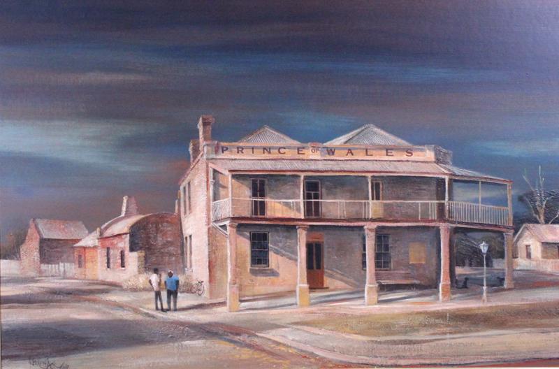 Kenneth Jack (1924-2006) Australia: PRINCE OF WALES, 1967, oil painting on panel, signed and dated lower left, 24 x 36”, Cyril’s framing studio label on verso, frame 30 ½ x 42 ½”.