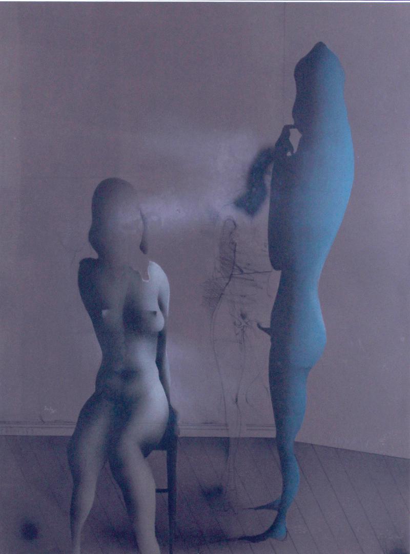 Paul Wunderlich (1927-2010) German: A TROIS (B. 290), 1969, color lithograph, signed and numbered 20/75 in pencil, sight 24 ½ x 18 ¼”, printed by Desjobert Paris, published Berggruen, frame 30 ¾ x 24 ½” w