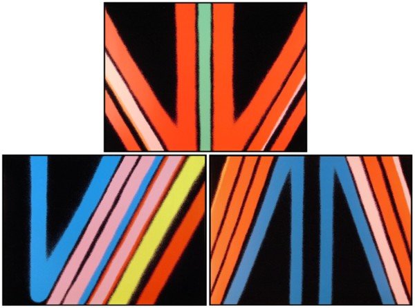 Stephen Antonakos & Contemporary Prints by Risaburo: Stephen Antonakos & Contemporary Prints by Risaburo Kimura; Bernard Childs; Doris Seidler; Don Fink; Andrew Parker & Alexander Dobkin (ten) RED OVER PINK; GREEN LINE; YELLOW LINE, three color screenpr