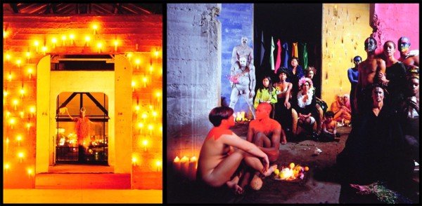 Lyle Ashton Harris (b. 1965) American (four): RITUALS, four c-prints (two images) on Fuji crystal archive paper, images 10 x 8" & 11 ¼ x 14", all with hand-cut margins, one with toning on verso, all with hairline scuffs visible at certain angles