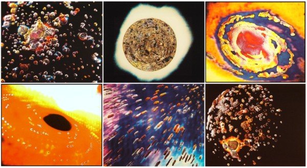 Victor Raphael (b. 1950) Californian (six): YELLOW COSMOS; UFO; SPACE FIELD, 1996, six color Iris prints, each stamped "Exhibition Copy" on verso, images 19 x 23 ½", full margins, printed & published by Muse X, Los Angeles. (6)