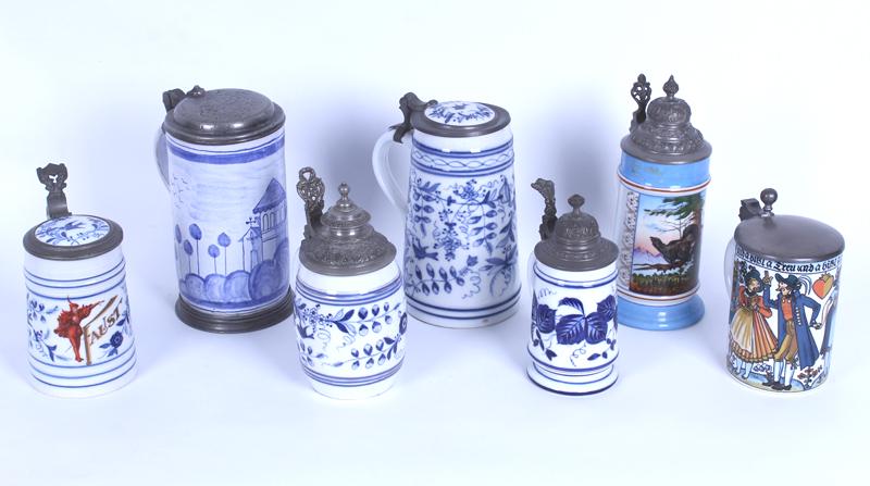 Vintage Beer Steins (seven) (1 of 8)