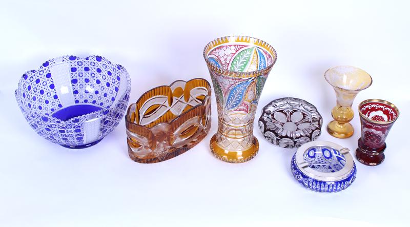 Decorative Items: American Brilliant Style Crystal & (1 of 8)