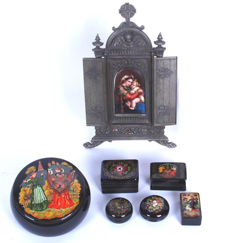 Mantle Icon & Russian Boxes (6) (seven) (1 of 3)