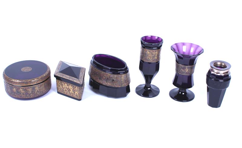 Moser Karlsbad Amethyst Glass (six) (1 of 7)