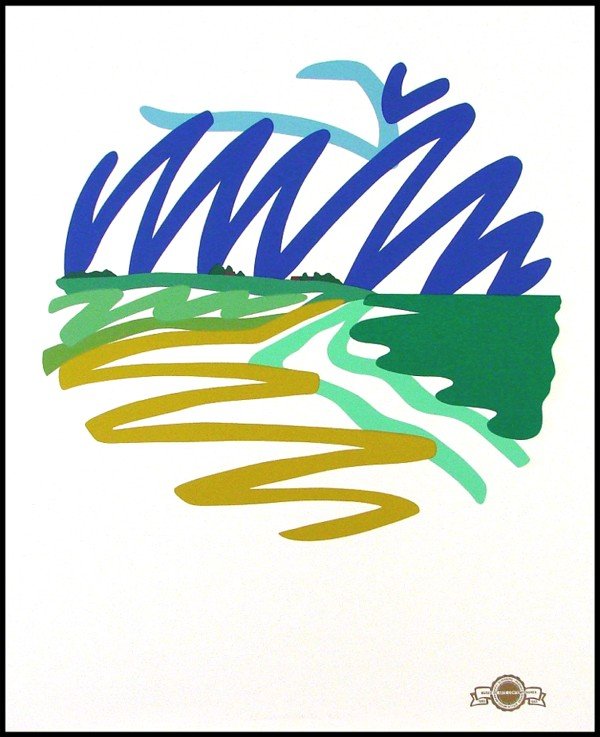 Tom Wesselmann (1931-2004) American: UNTITLED, from the Master American Contemporaries portfolio, 1993, color screenprint, signed in pencil, from the numbered edition 30, sheet 36 x 29 ½", with the Museu De Arte Contemporanea stamp lowe
