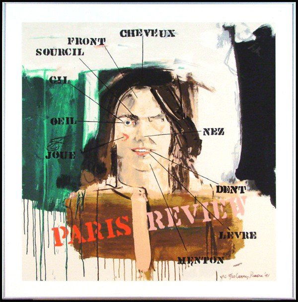 Larry Rivers (1923-2002) American: FRENCH VOCABULARY LESSONS, 1991, color screenprint, signed in pencil, hors commerce aside from the numbered edition, sheet 28 ½ x 27 ¾", framed, handling crease right edge, otherwise in good conditi