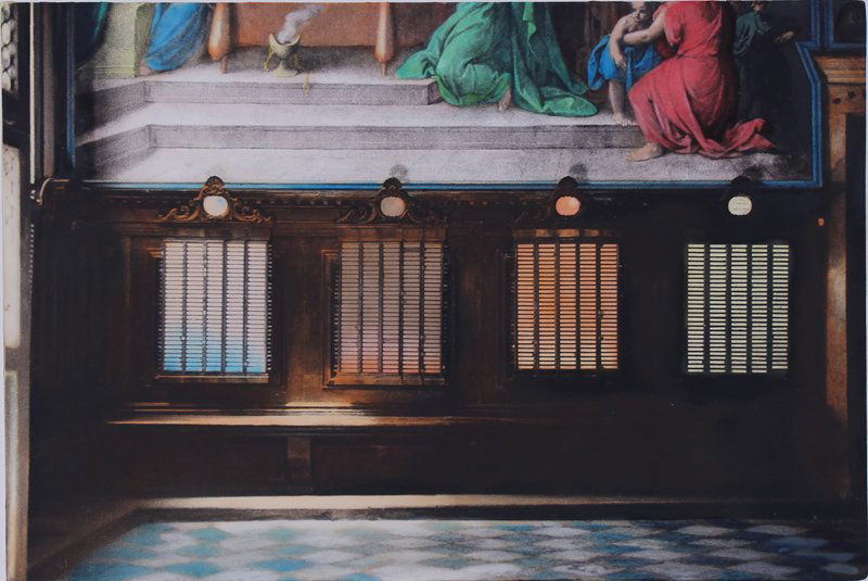 Elizabeth Lennard (20th/ 21st Century) New York French: SCUOLA DEI CARMINI VENICE ITALY, hand-colored digital Lambda print, signed and titled in ink, image 12 ½ x 18 ¾”, sheet 16 x 20”. From the collection of Laurie Frank, Frank Picture Gallery Santa