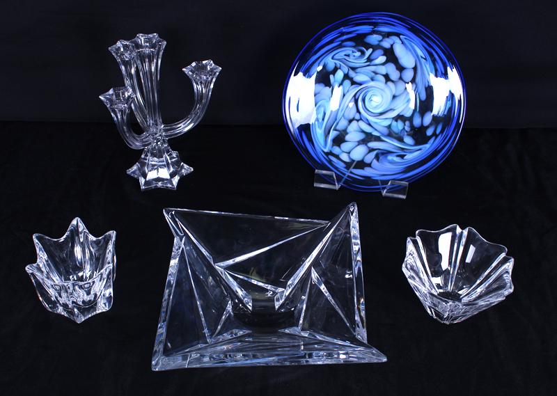 Decorative Items: Glass (five) (1 of 6)