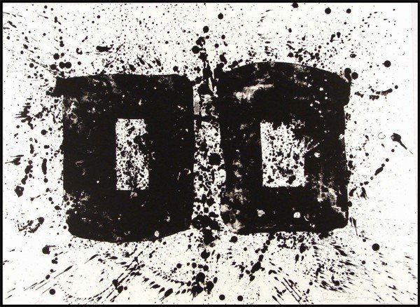 Sam Francis (1923-1994) American: UNTITLED (L.183; SF.203), 1975, lithograph, signed in pencil, from the numbered edition 28, sheet 22 ¼ x 30", printed by George Page, published by The Litho Shop, printer's crease in center, a few so