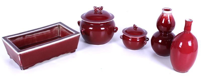 Chinese Oxblood Pottery (five) (1 of 8)