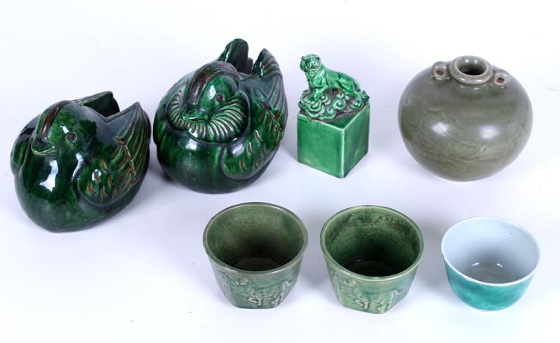 Chinese Green Pottery  (seven) (1 of 6)