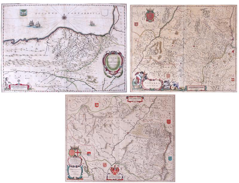 Blaeu Antique Maps of Spain (18th Century) (three) (1 of 4)