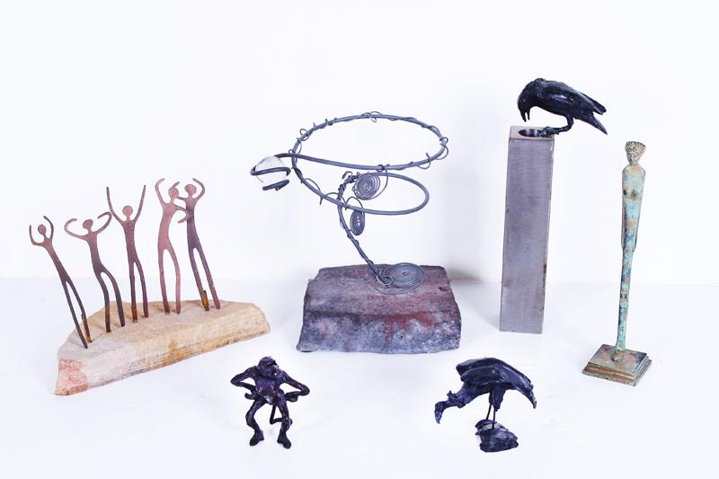 Metal Art Items (six) (1 of 8)