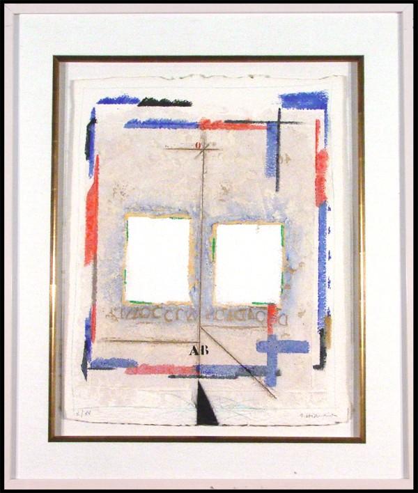 James Coignard (1925-2008) French: BLANCS from PALIO (S.601), 1984, color carborundum gravure, signed in pencil, from the edition Roman numeral 15 aside from the numbered edition 75, sheet 22 x 17 ¼", published by Visions Nouvelle, fr