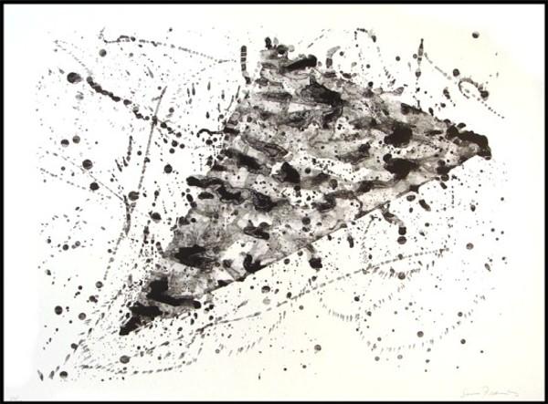 Sam Francis (1923-1994) American: UNTITLED (L.206; SF.214), 1976, lithograph, signed in pencil, from the numbered edition 30, sheet 27 ¼ x 37", printed by George Page, published by Litho Shop, a few soft handling creases, mainly visi