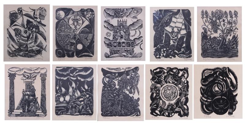 Ilya Schor (1904-1961) New York (ten) (1 of 13)