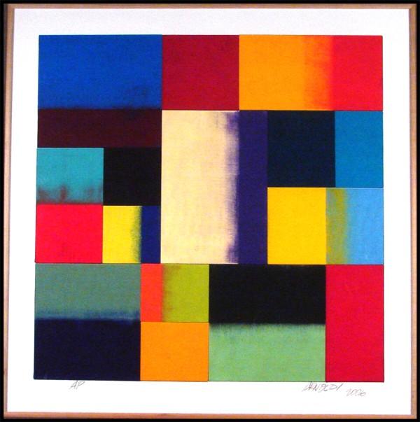 Charles Arnoldi (b. 1946) Californian: UNTITLED, color Giclee, signed in pencil and inscribed artist's proof, only some artist's proofs were printed, the edition was unrealized, image 36 x 36", full margins, framed.