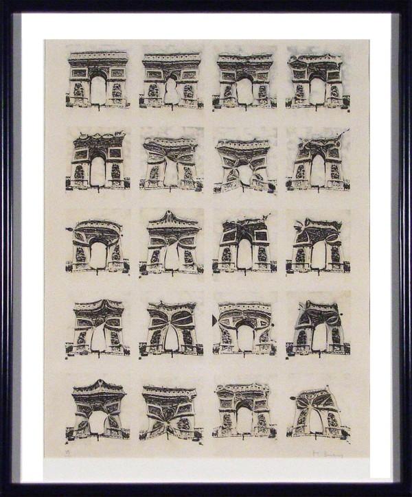 Pol Bury (1922-2005) Belgium: UNTITLED, lithograph, signed in pencil, from the numbered edition 99, image 20 ½ x 14 ½", full margins, framed with glass.